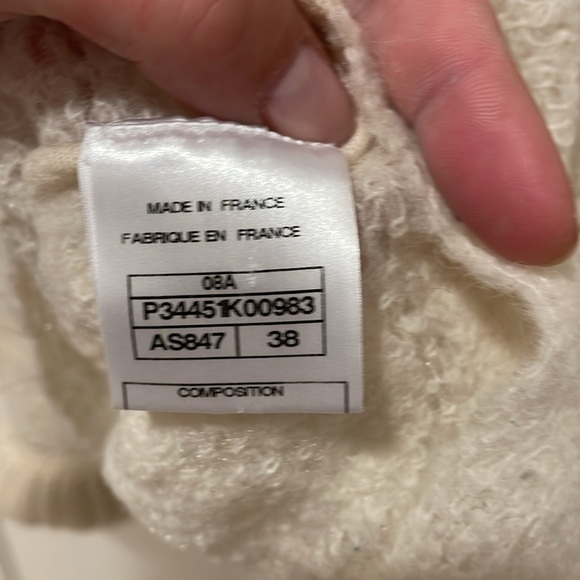 Stunning sheer chanel turtleneck sweater size 38 m/l cashmere blend - Picture 5 of 8